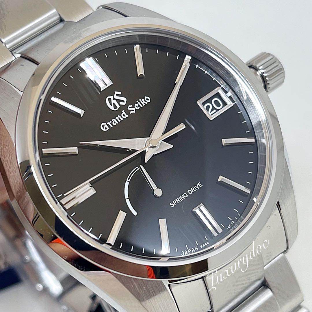  GRAND SEIKO HERITAGE COLLECTION BLACK DIAL AUTOMATIC SPRING DRIVE  STAINLESS STEEL 40MM WATCH SBGA467G SBGA467, Luxury, Watches on Carousell