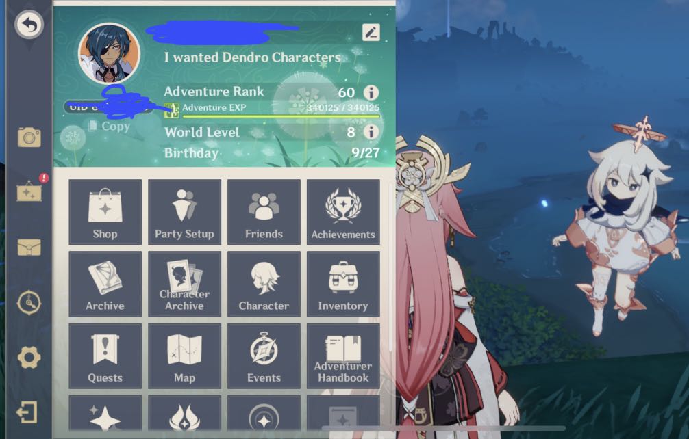 Selling my main acc asia AR60 for 62$ (negotiable) : r/GenshinTrades