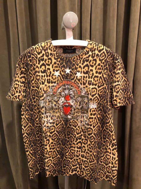 Givenchy Leopard Print Tee Men s Fashion Tops Sets Tshirts
