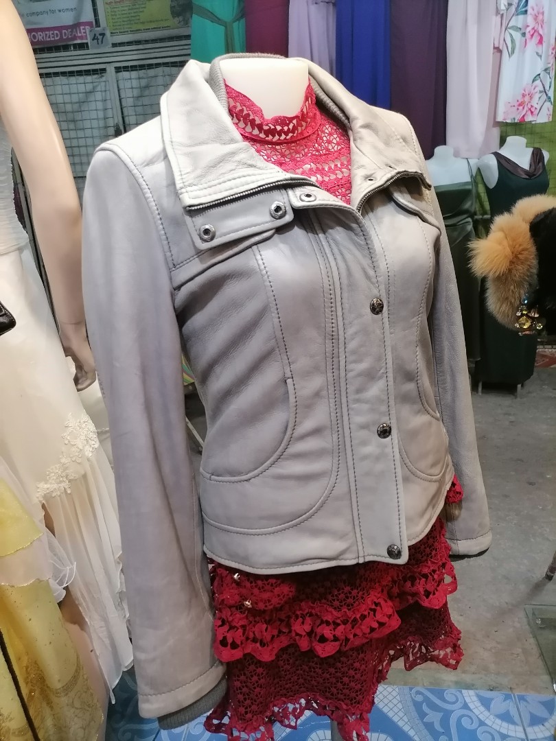 guess genuine leather jacket