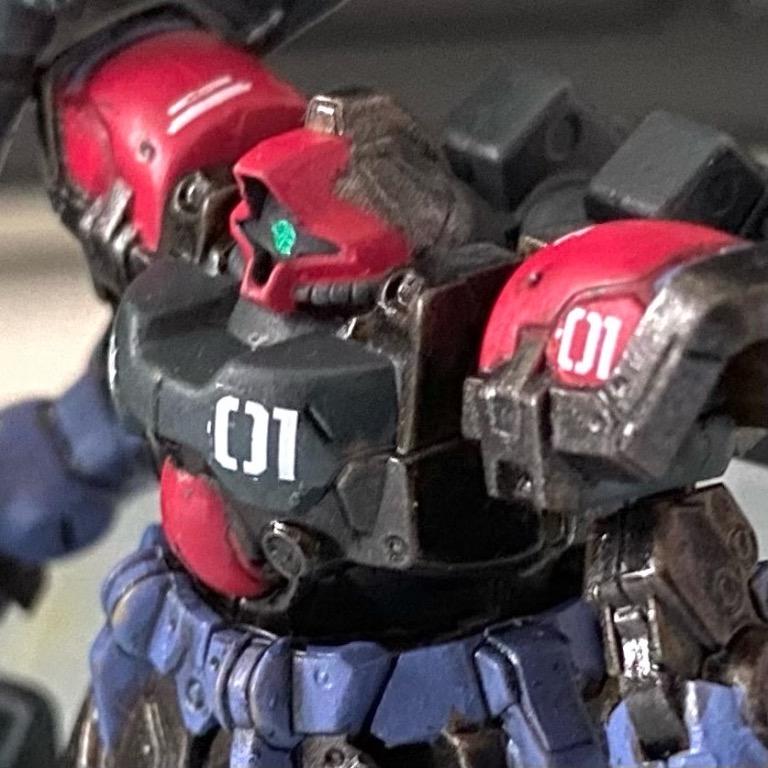 Gundam Artifact Phase 2 008 Dom Tropen painted weathered w/ decal