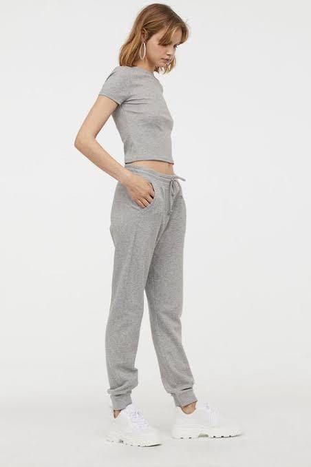 H\u0026M Grey Sweatpants, Fesyen Wanita 