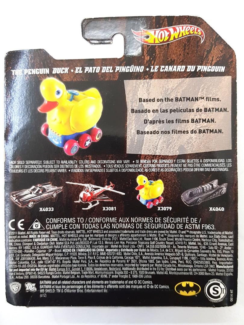 Hot Wheels Batman 1 50 The Penguin Duck from