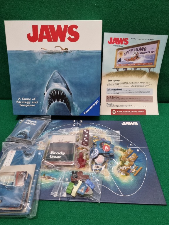 Jaws the Board Game Sleeved!, Hobbies & Toys, Toys & Games on Carousell