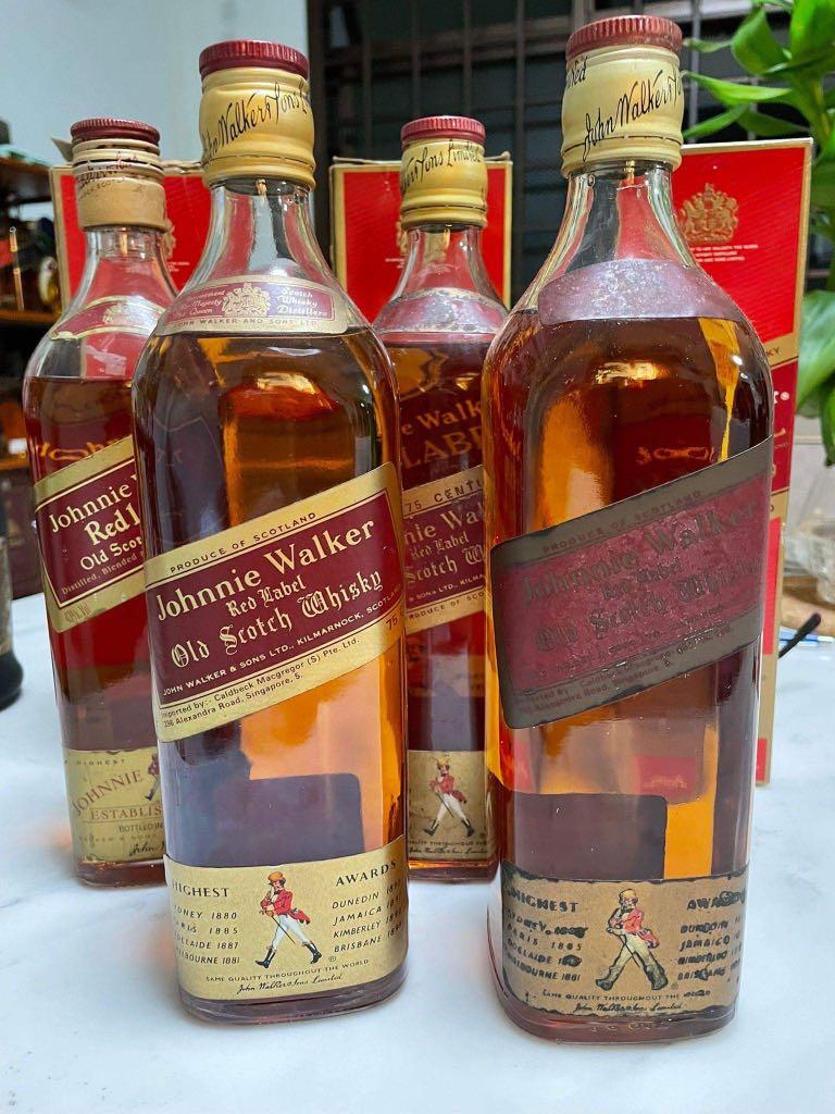 JOHNNIE WALKER RED LABEL OLD SCOTCH WHISKY 750ml. 1 for 48 ...