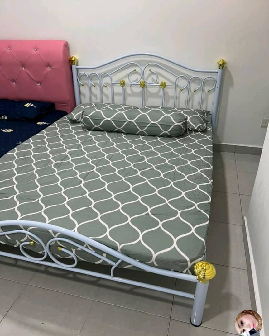 KATIL BESI ALA IKEA QUEEN SIZE BAJET Furniture Home Living