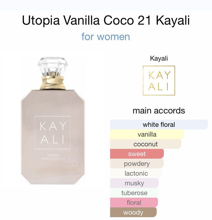Kayali Sweet Diamond Pink Pepper 25 & Utopia Vanilla Coco 21 EDP