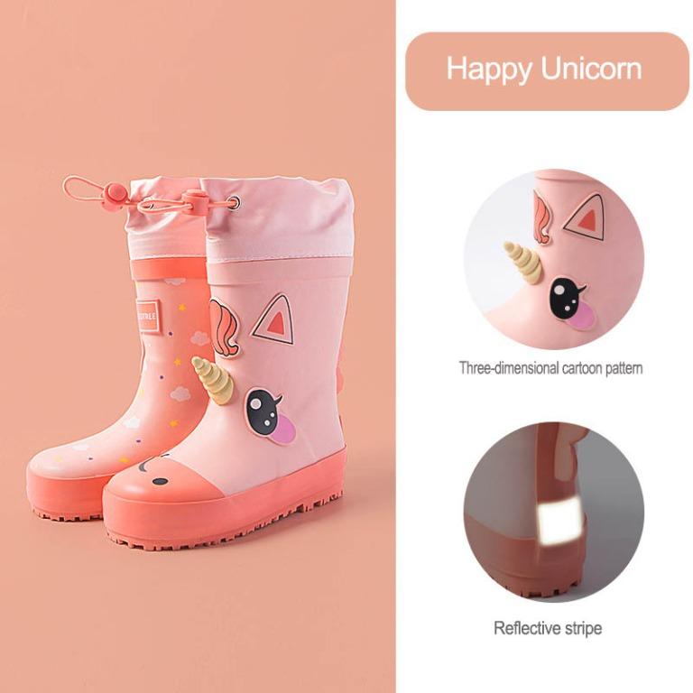 Girls unicorn rain cheap boots