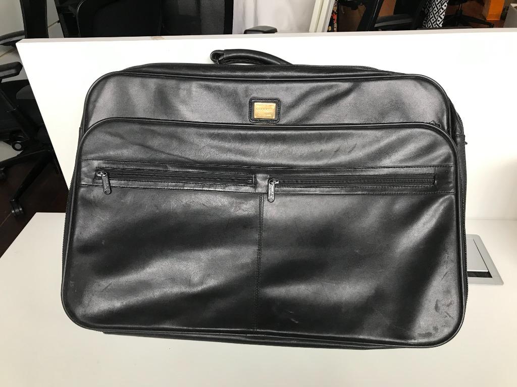 large leather travel case, packing system, hand carry, handmade ...