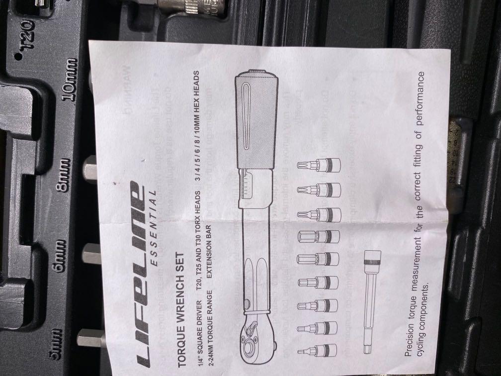 Lifeline essential torque wrench set, Sports Equipment, Bicycles