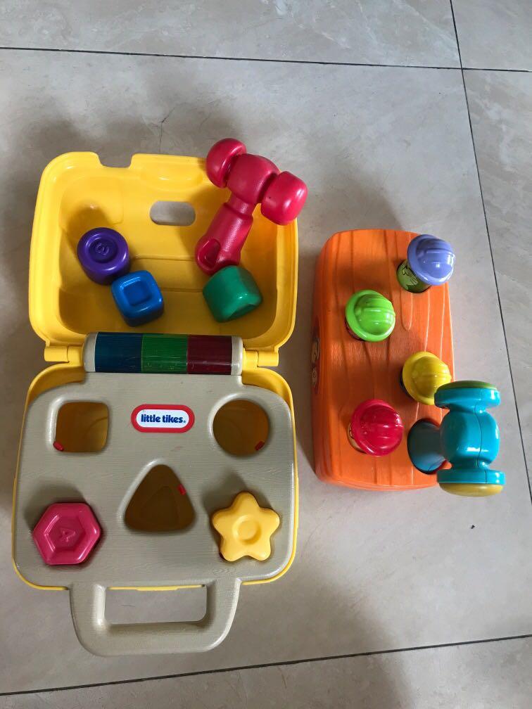 Little tikes shape sorter and free gift, Babies & Kids, Toys & Walkers