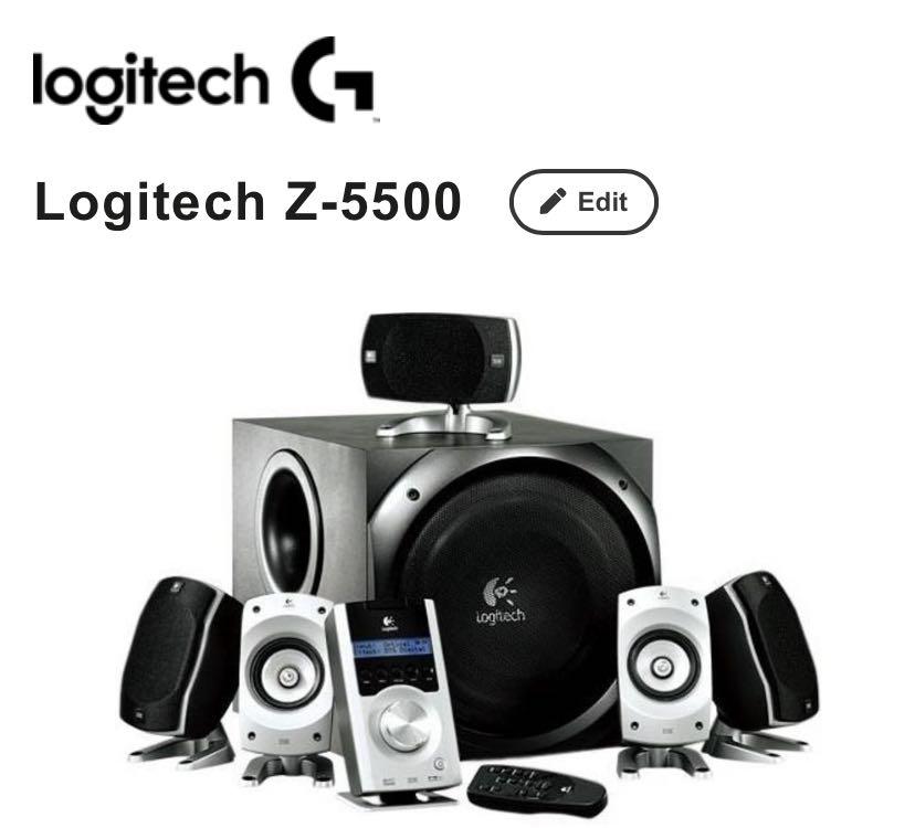 Blauw Lima Vliegveld Logitech z5500 complete set (Pod, sub woofer,&5 speakers), Audio,  Soundbars, Speakers & Amplifiers on Carousell