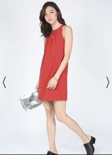 Love Bonito Darina Ruched Red Dress