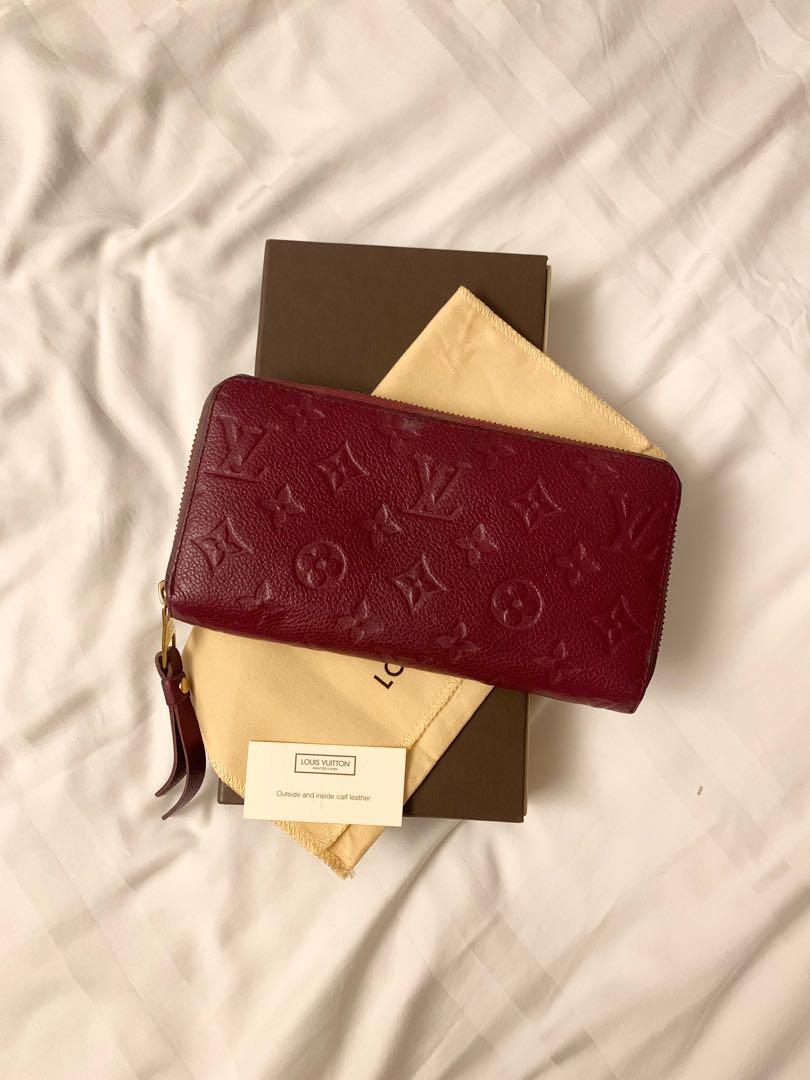 Pre-Owned Louis Vuitton 2011 Monogram Vernis Red Patent Leather Zippy 