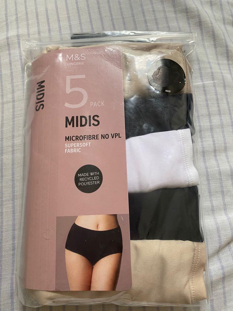❤️ M&S 5 PACK SET (MIDIS Underwear Panties) , Women's Fashion,  Undergarments & Loungewear on Carousell