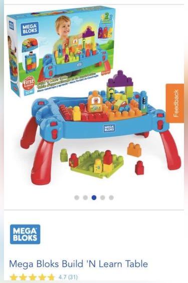 Lego mega bloks table shop