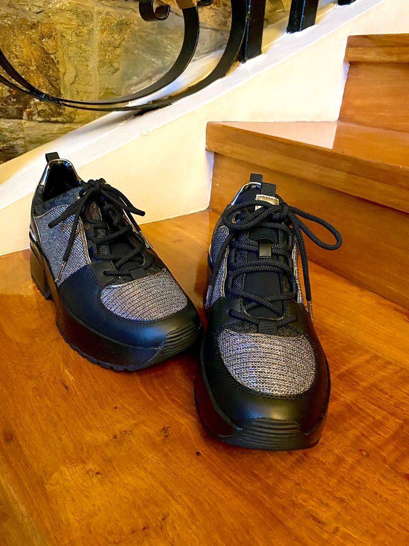 Authentic Michael Kors Cosmo Chain Mesh Trainer Lace Up Sneakers in Size 9