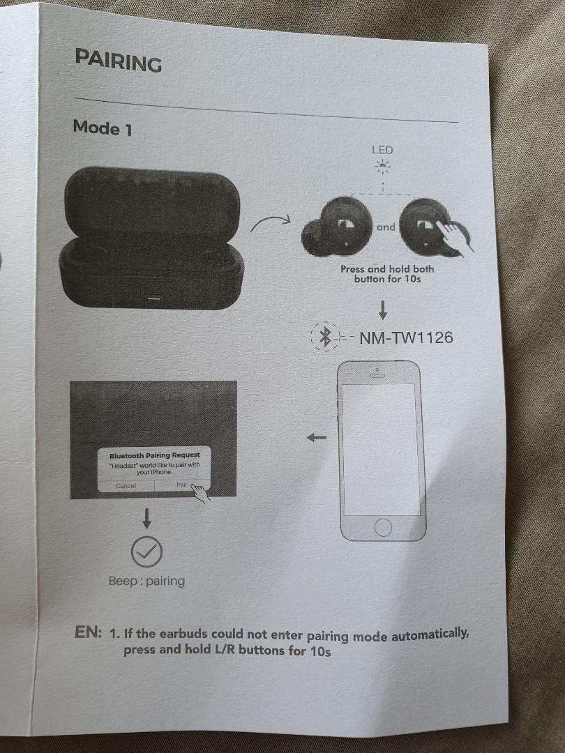 How to pair nakamichi bluetooth 2025 earphones