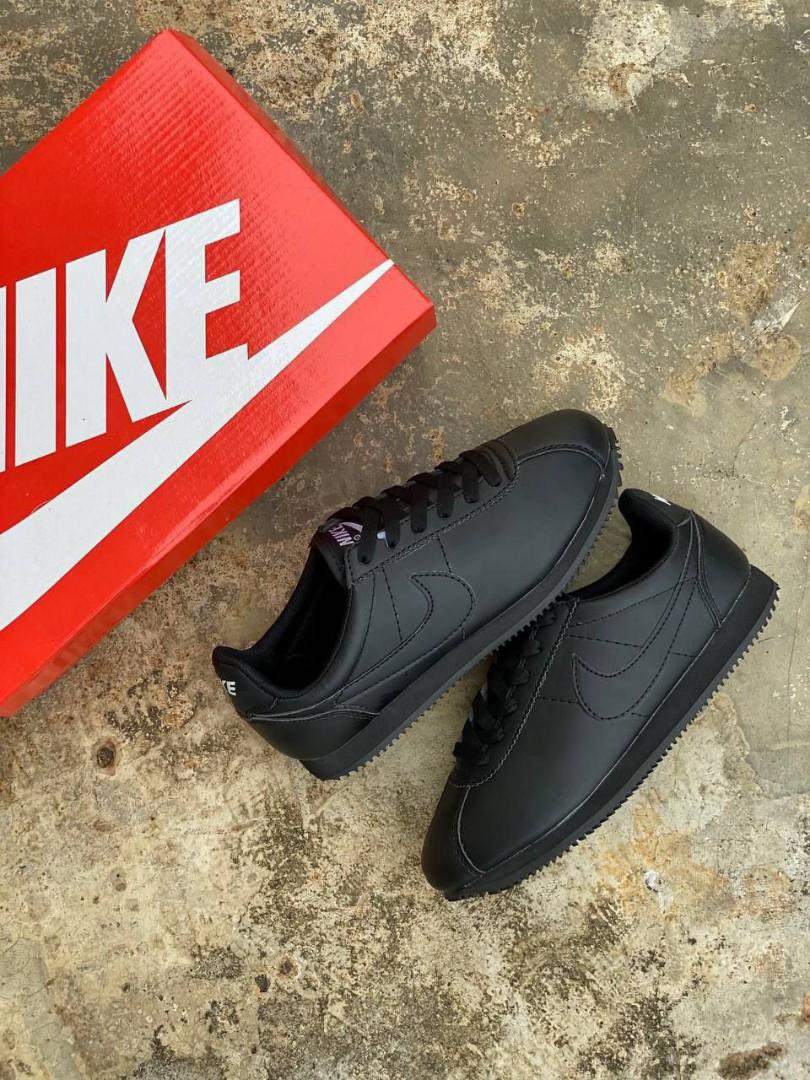NIKE CORTEZ ALL BLACK Looking For on Carousell