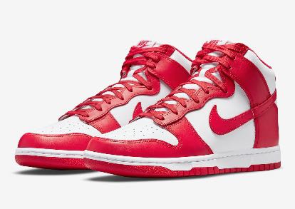Nike Dunk High University Red, Men's Fashion, Footwear, Sneakers on  Carousell