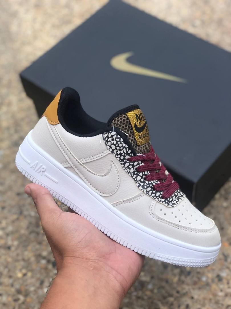 NIKE FORCE COBBLESTONE CREAM MAROON Women s Fashion Footwear