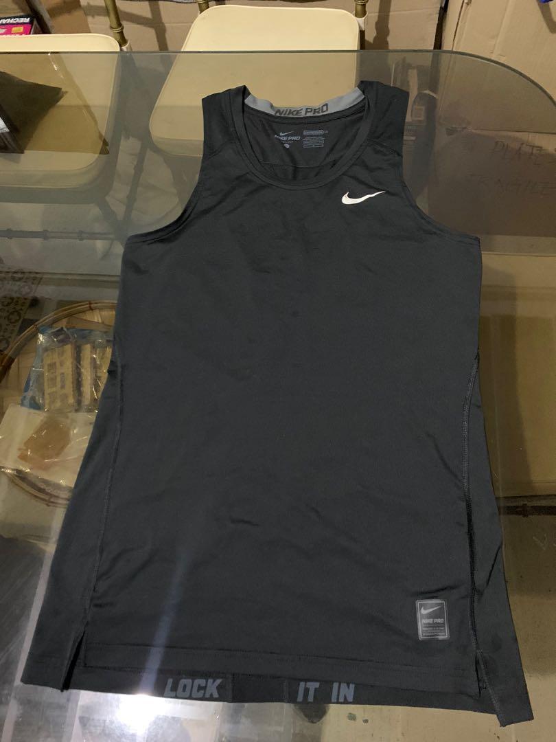 supplere Prevail tidevand Nike Pro Tank Top Compression, Men's Fashion, Activewear on Carousell