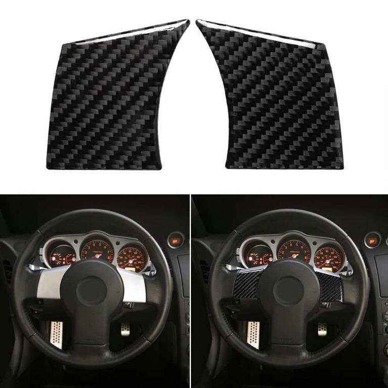Nissan 350Z Carbon Steering Wheel Button Trim Cover 2006 2009