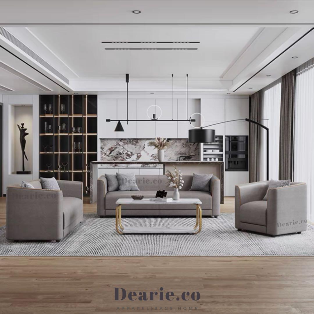 Nordic Modular Leathaire sofa Brand new, nordic modern scandi living