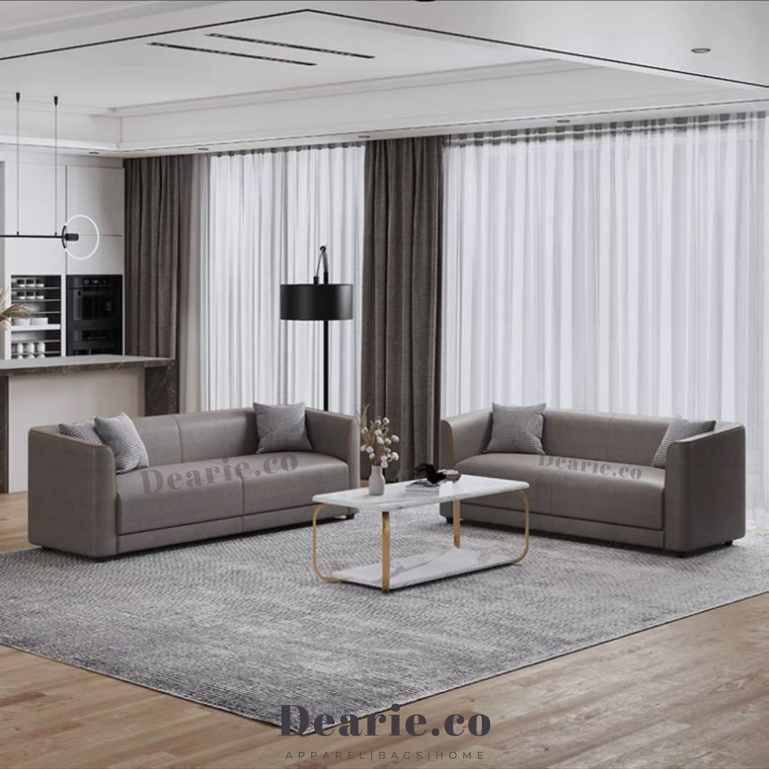 Nordic Modular Leathaire sofa Brand new, nordic modern scandi living