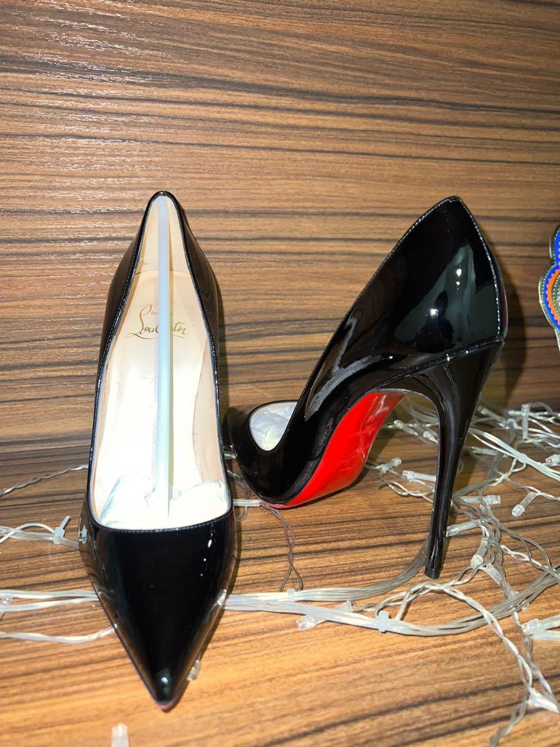 Christian Louboutin Beige Patent Leather So Kate Pumps Size 37
