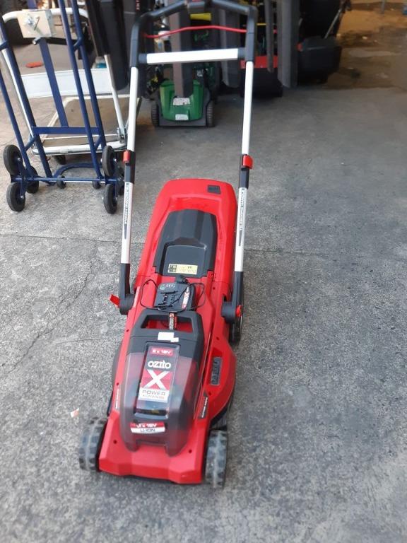 Ozito Cordless Telescopic Handle Lawn Mower Commercial Industrial Construction Tools Equipment on Carousell
