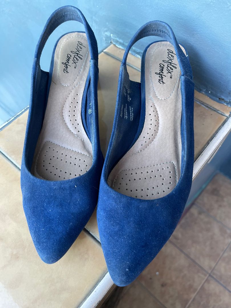 Payless Blue Dexflex Comfort Heels 