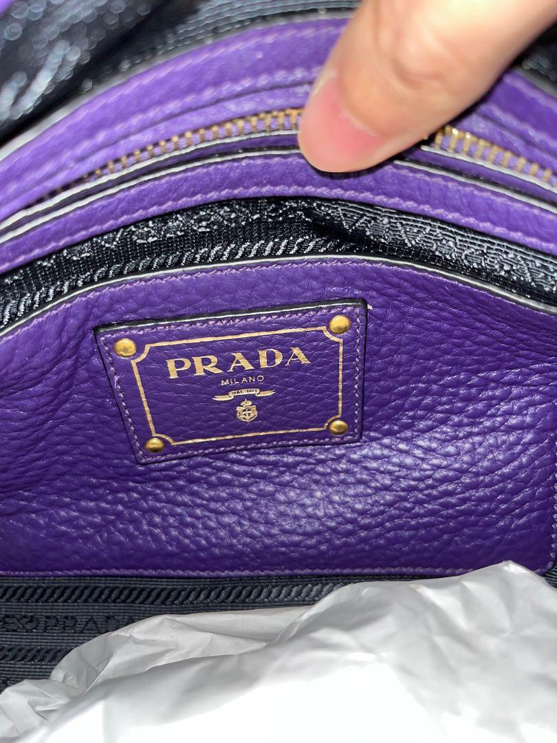 Prada Bag- purple, Luxury, Bags & Wallets on Carousell