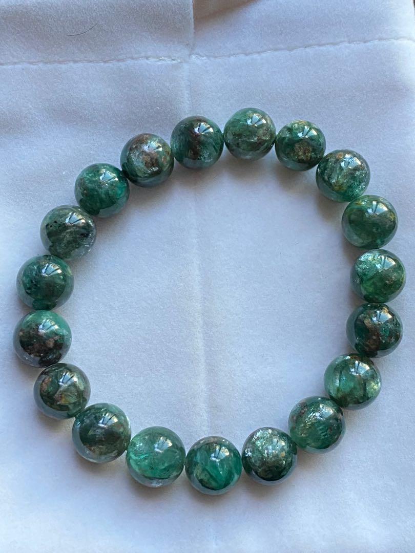 Green Moon Crystal Bracelet - Knight and Day Jewellery