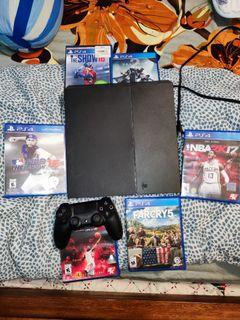 PS4 Console with 6 games