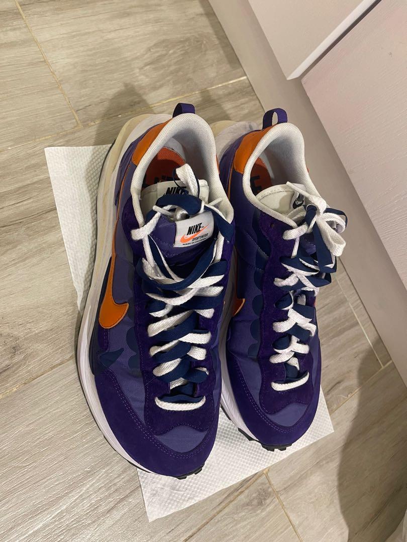 sacai x Nike Vaporwaffle Dark Iris us11, 男裝, 鞋, 波鞋- Carousell