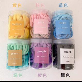 [SG Ready Stock] 50pcs hair rubber bands