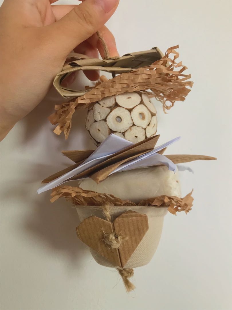 Shreddable Bird Toy with Sola Wood And Sola ball, Pet Supplies, Homes