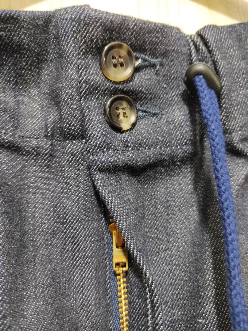 Sillage pantalon circulaire organic selvedge denim, 男裝, 褲＆半截