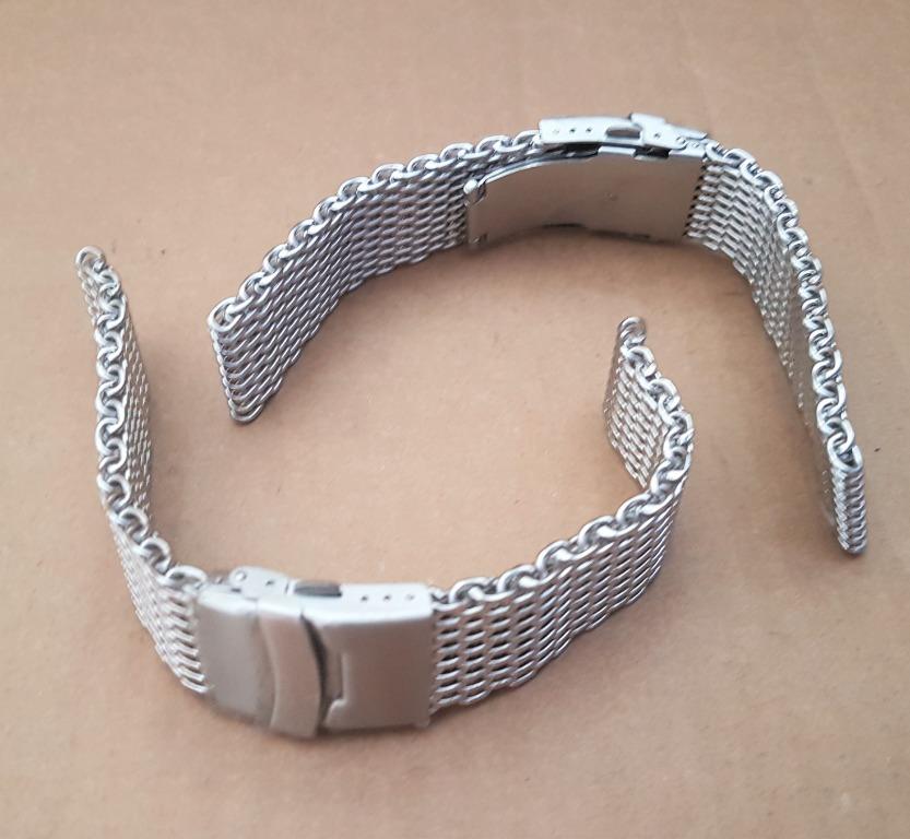 Stainless Steel Mesh Watch Band Designer Sporty Watch Bracelet