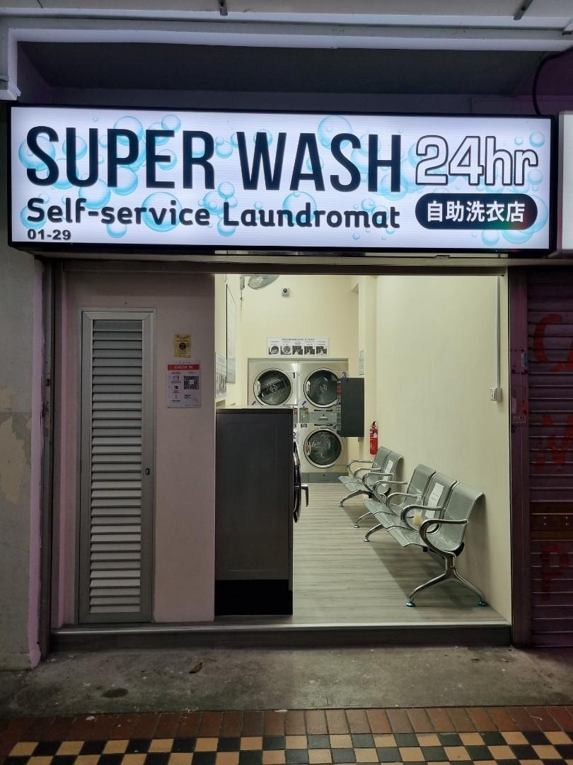 Super Wash 24 hrs Coin Laundromat, Everything Else on Carousell