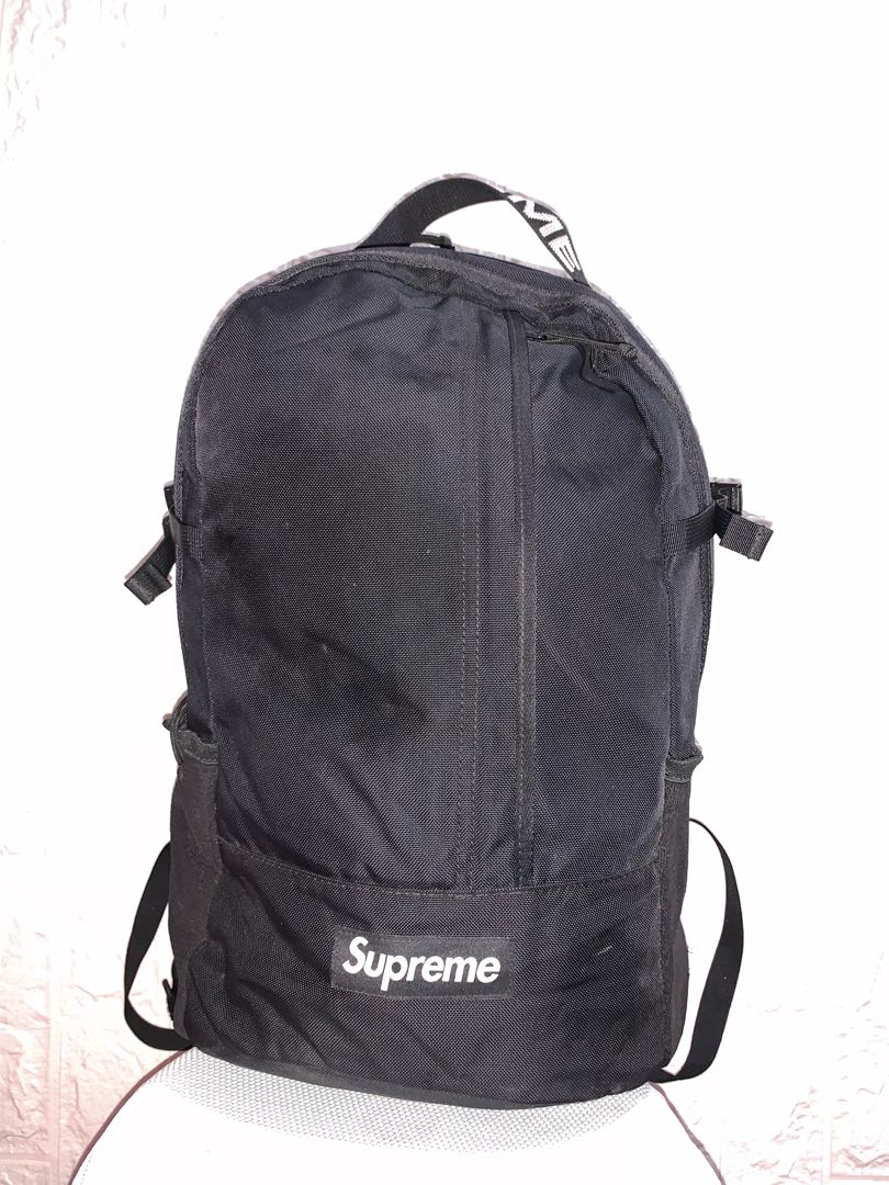 supreme grey backpack