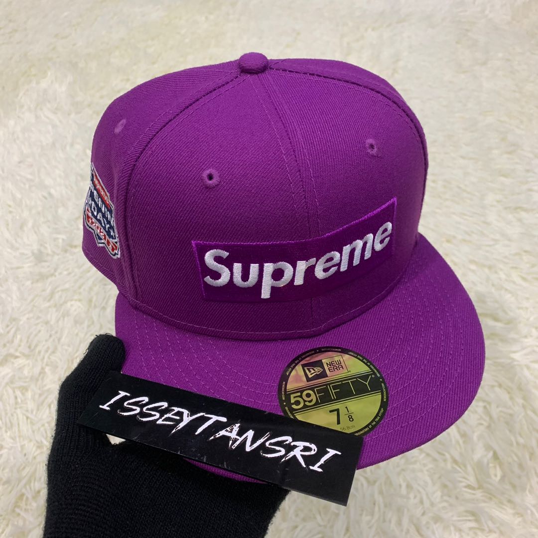 Supreme No Comp Box Logo New Era Size : 7 1/8 Lavender/Purple