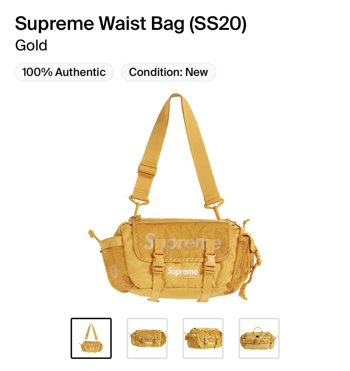 Gold waist clearance bag