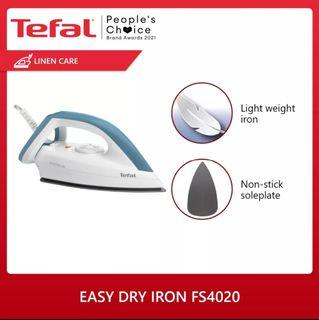 Tefal Easy Dry Lightweight Iron Large Non stick soleplate white blue