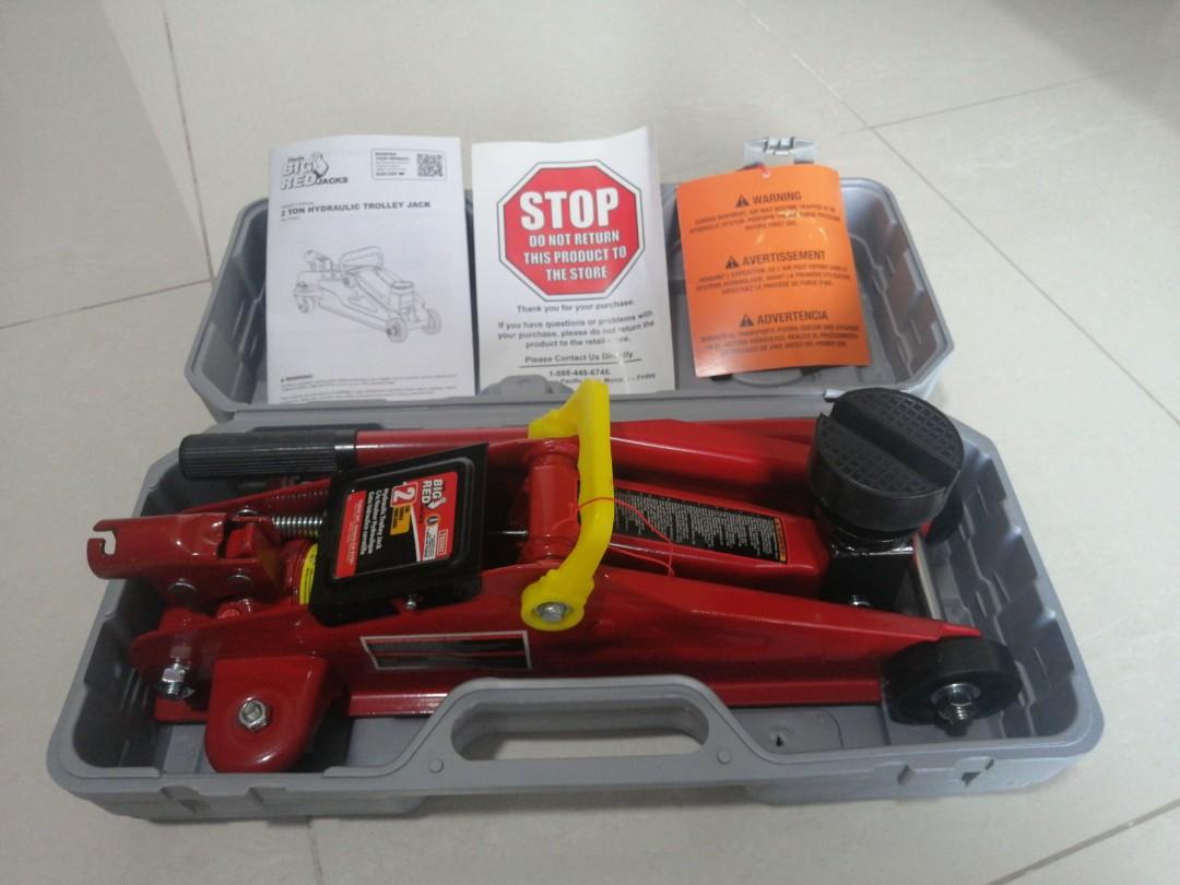 Torin Big Red Jacks ( 2 Ton Hydraulic Trolley Jack + Black Rubber Pad