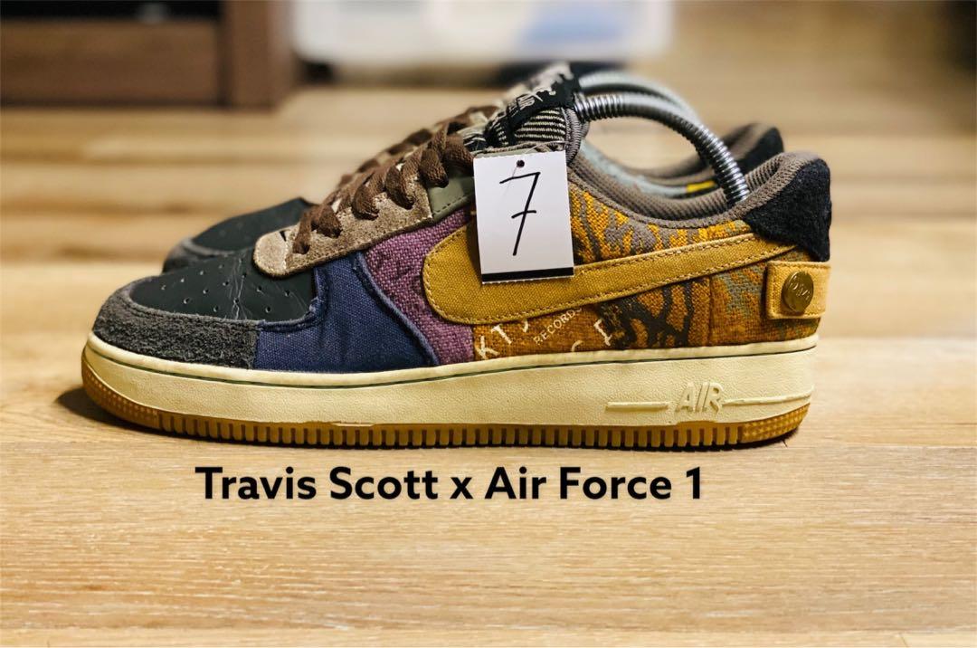 Travis Scott x Nike Air Force 1 Men s Fashion Footwear Sneakers