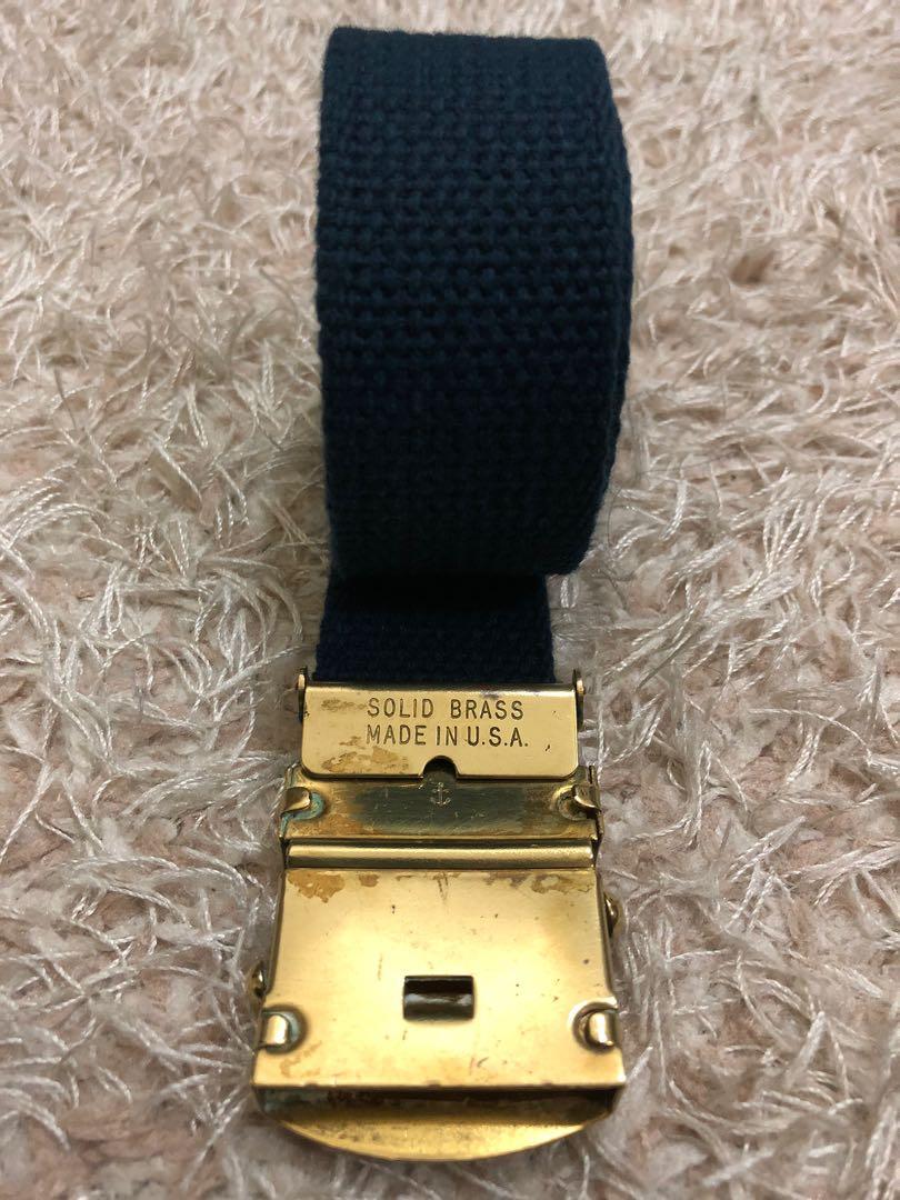 US Navy belt brass buckle - Navy blue, Hobbies & Toys