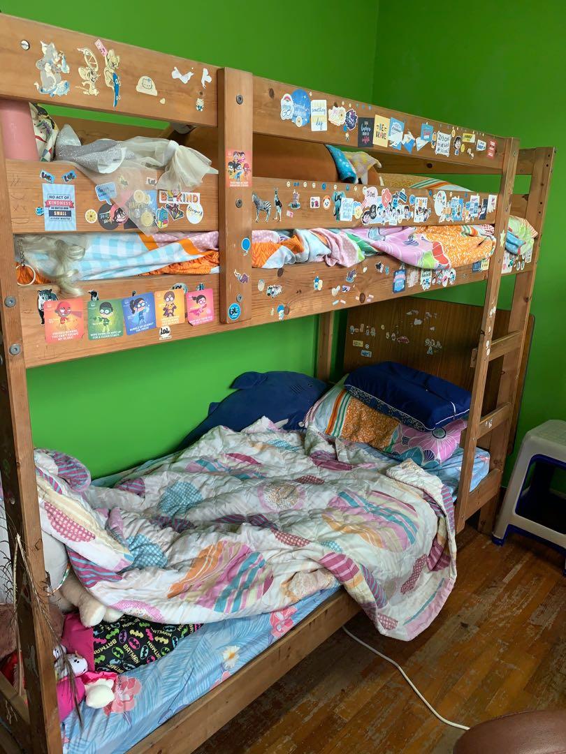 Used Bunk Bed Frame ( Free), Furniture & Home Living, Furniture, Bed