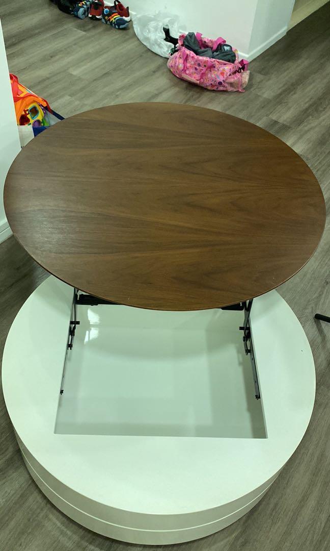 Used Round Modern Wooden Coffee Table Furniture Home Living Tables Sets On Carou Used Round Modern Wooden Coffee Table, Used Circle Coffee Table